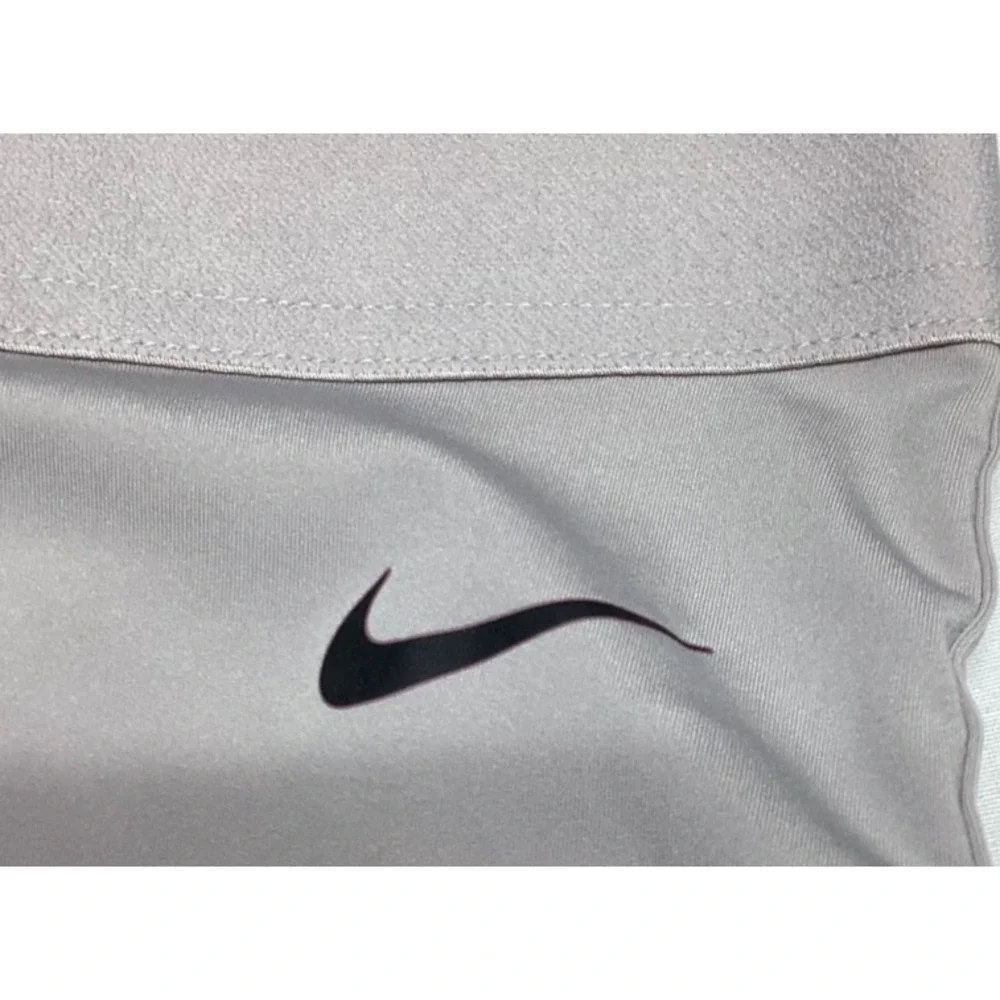 NEW Nike Pro Tight Fit Gray Shorts w/Cinch Ties Women's Size Large BV3292-059